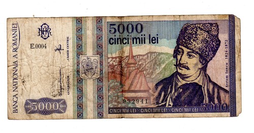 Roumanie romania billet 5000 - roumanie,