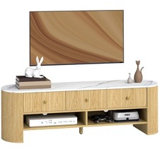 HOMCOM Meuble TV 140x40x43cm
