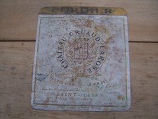 etiquette vin Chateau Gruaud Larose 1978  Saint Julien wine label bordeaux
