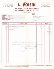 CHOCOLATIER CONFISEUR TORREFACTEUR DE CAFES L VOISIN A LYON - M. BERAUDIER