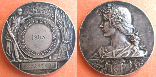 Médaille comice agricole - médaille, de