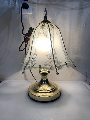 Vintage floral touch lamp - touch,