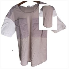 Top Tee-shirt Taupe Uniqlo Taille S 