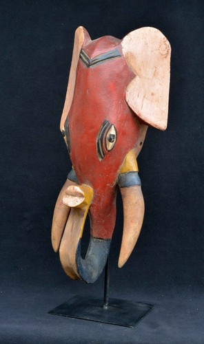 Masque eléphant gouro - masque, (côte