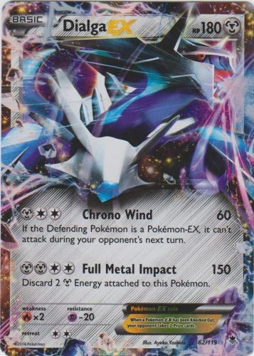 Dialga 119 rare holo - dialga-ex, 62/119