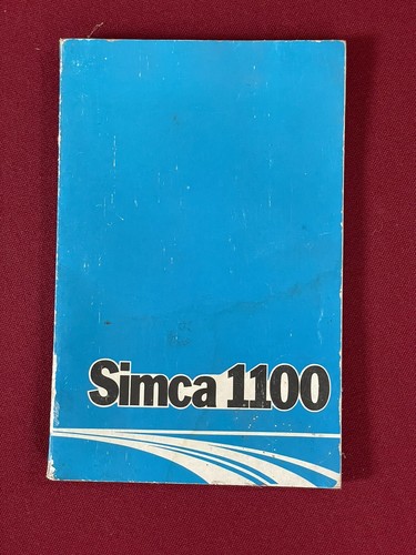 Simca 1100 manuel guide - simca,