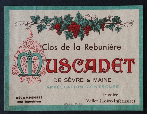 Ancienne étiquette vin