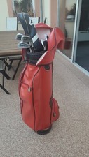 Ancien Sac De Golf Wilson Et Les Clubs