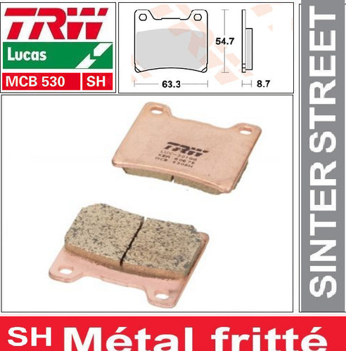 Plaquettes frein arrière - plaquettes,