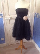 Magnifique Robe Bustier Tulle Et Satin , Fêtes Soirees Mariages NAF NAF T XS