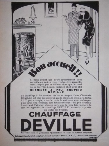 Publicité chauffage deville - publicitÉ,