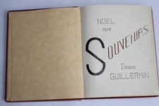 Album Souvenirs Noël 1942 dessins originaux dédicaces (45868)