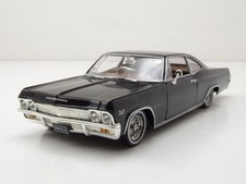 Chevrolet Impala Ss 396 Lowrider 1965 Noir Maquette de Voiture 1:24 Welly