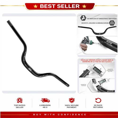 Guidon vtt mm aluminium - 31,8,