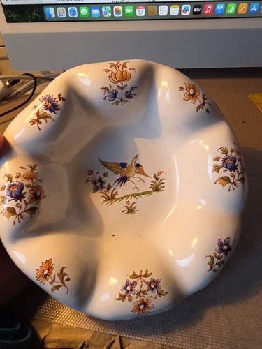 Cendrier decor moustiers diam - ,