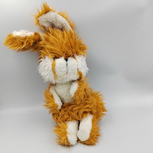 Ancienne peluche lapin marron