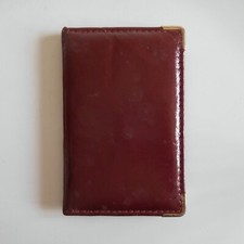 Agenda téléphonique miniature laiton papier basane vintage 1970 France N4889