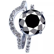 Bague En Diamant Noir De 5 Ct