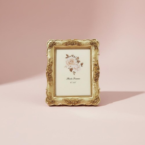 Cadre photo baroque doré - photo,