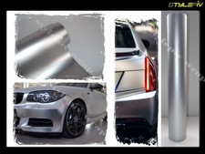 Film vinyle covering argent mat chrome 152 x 50 cm thermoformable adhésif