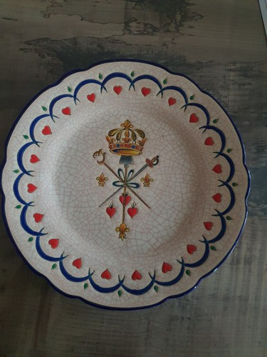 Assiettes émaux longwy - assiettes,