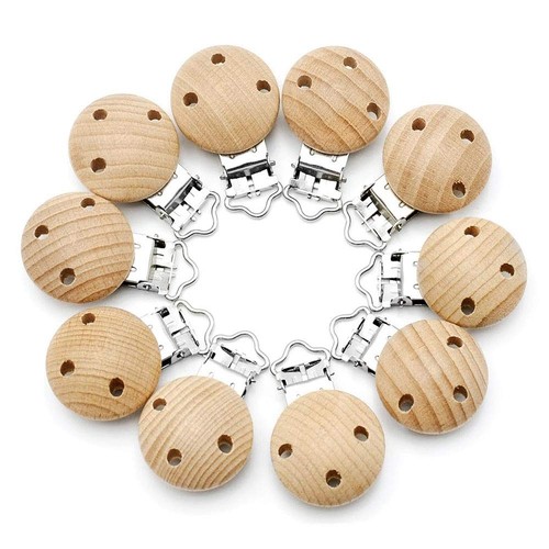 Lot de 10 pinces en bois de