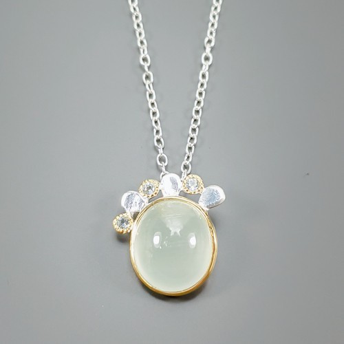 Collier aigue marine naturelle - collier, aigue-marine