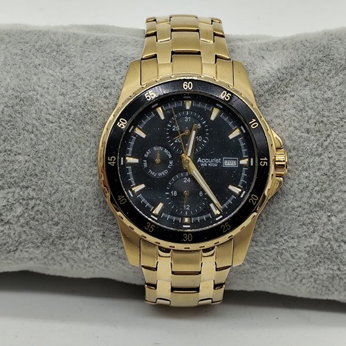 Montre accurist dorée mb937b - montre,