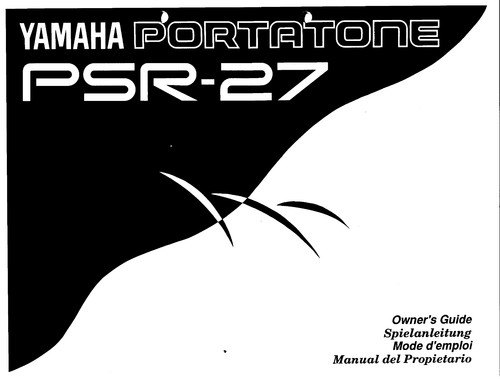 Yamaha psr instruction - yamaha,