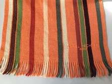 1 Écharpe Rayée Orange -