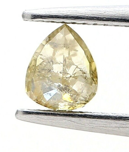 Diamant naturel facetté poire - diamant,