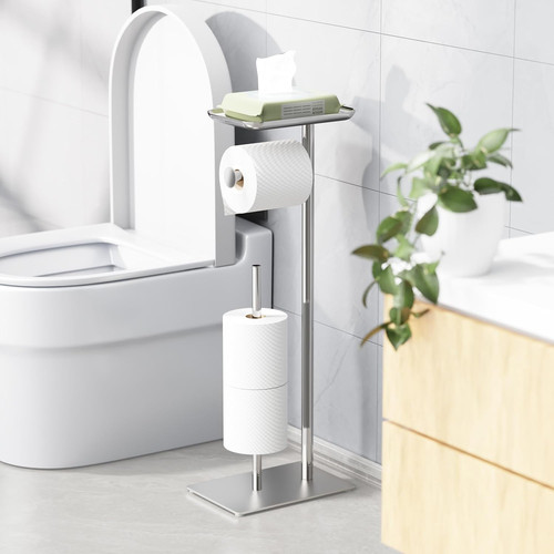 Toilet paper holder stand with - holder,