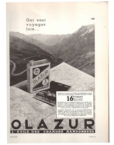 Publicite oils huiles - ad,