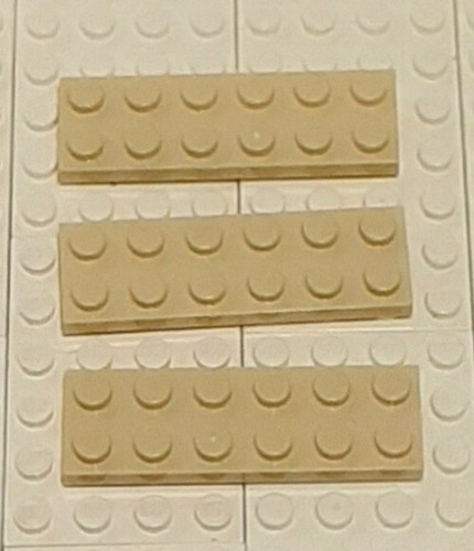 Plaques lego tan - 3, 6x2