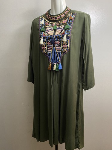 Mexican boho style dress - mexican,