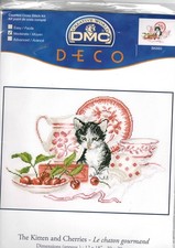 point de croix    kit  chat