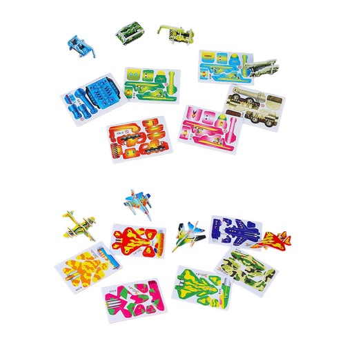10x puzzles amusants avion - 3d, amusants,