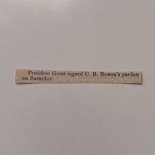 President grant signed b - signed,