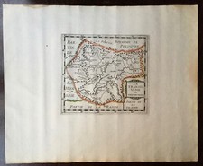 RARE CARTE "TRANSYLVANIE OU SIBENBURGEN" ATLAS BRIET COULEURS BE 1653