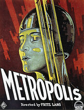 "METROPOLIS (Fritz LANG 1927)" Diapositive de presse originale (Affiche du film)