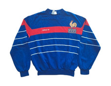 adidas Rare FFF Vintage Sweatshirt S Collection Ventex Made in France Platini 84