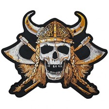 Viking Skull Iron On Back