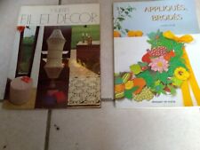 2 Livres Crochet Et Broderie