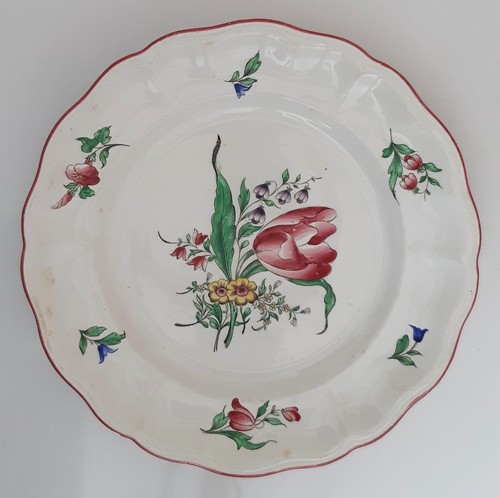 Assiette ancienne faïence - , de