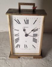 Réveil Seiko Horloge de Table Doré Non Testé Vintage