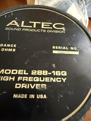 Altec 288 16g driver - altec, unit.