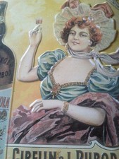 plaque tole publicitaire gaufrée gentiane kola repro 2005