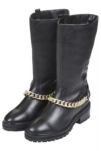 Bottes cuir noires à - bottes,
