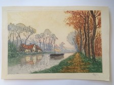 Gravure estampe signée