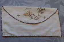 Pochette pour serviette de table - rabat le corbeau et le renard